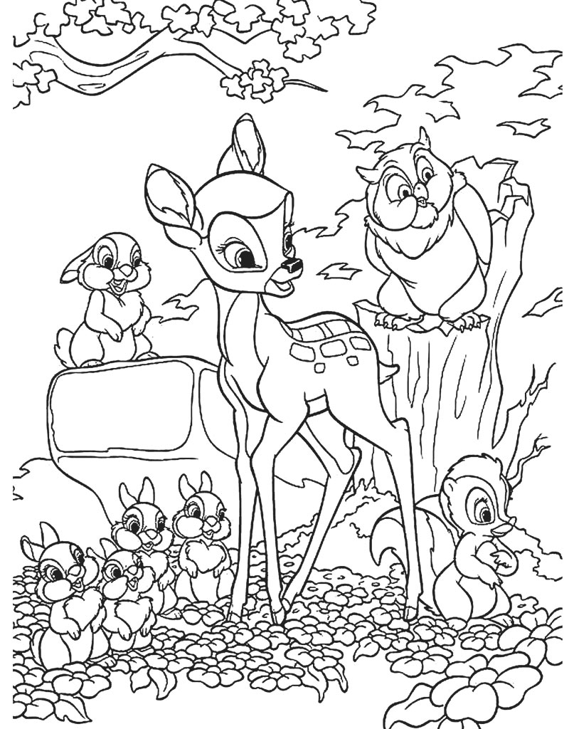 Bambi kolorowanki